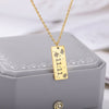 1111 Number Bar Shape Pendant Necklace for Women Stainless Steel Angel Digital Necklaces 2023 Trend Lucky Jewerly Gift collares