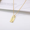 1111 Number Bar Shape Pendant Necklace for Women Stainless Steel Angel Digital Necklaces 2023 Trend Lucky Jewerly Gift collares