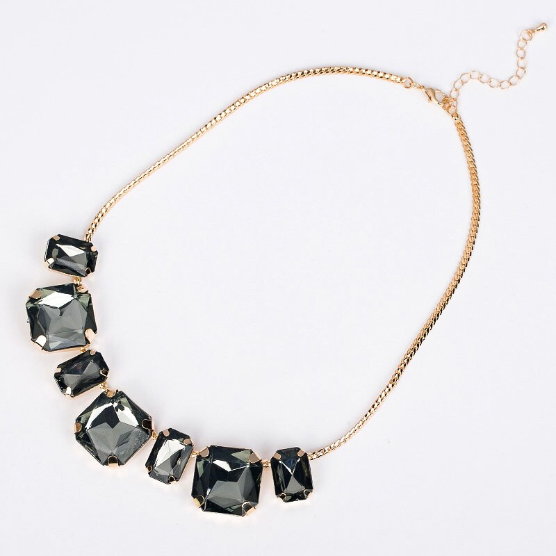 1170 necklace female short design necklace gem vintage crystal necklace N022