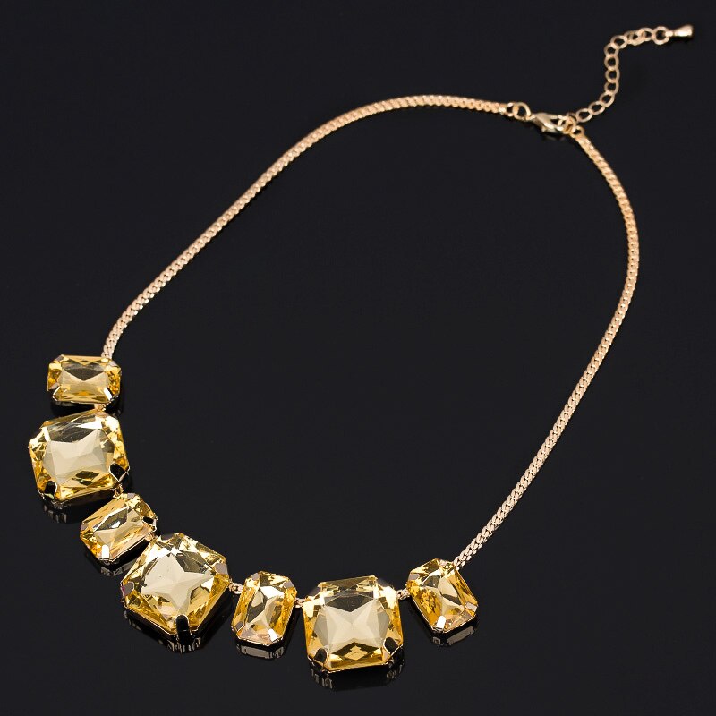 1170 necklace female short design necklace gem vintage crystal necklace N022