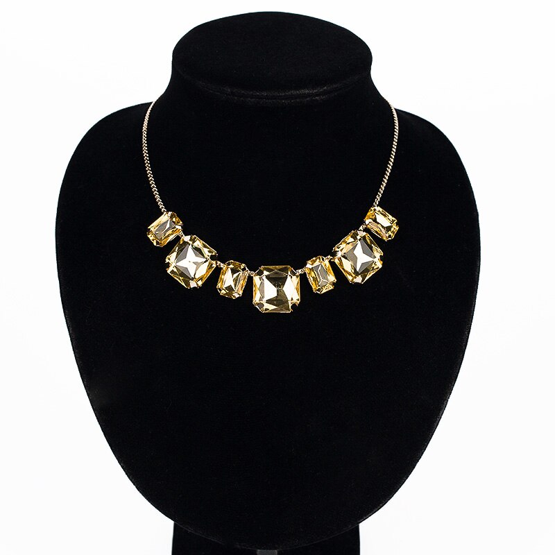 1170 necklace female short design necklace gem vintage crystal necklace N022