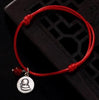 12 Chinese Zodiac Constellation Bracelet Good Lucky Red String Bangle 925 Sterling Silver For Womens Jewelry Gift Accessories