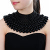 12 Colors Chunky Statement Necklace For Women Neckcklace Bib Collar Choker Pearl Necklace Maxi Jewelry