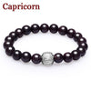 12 Constellation Bracelet 925 Sterling Silver Jewelry Top Quality Red Garnet Health Fashion Bracelet For Women Free Jewelry