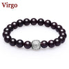 12 Constellation Bracelet 925 Sterling Silver Jewelry Top Quality Red Garnet Health Fashion Bracelet For Women Free Jewelry