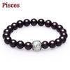 12 Constellation Bracelet 925 Sterling Silver Jewelry Top Quality Red Garnet Health Fashion Bracelet For Women Free Jewelry