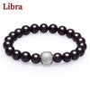 12 Constellation Bracelet 925 Sterling Silver Jewelry Top Quality Red Garnet Health Fashion Bracelet For Women Free Jewelry