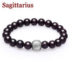 12 Constellation Bracelet 925 Sterling Silver Jewelry Top Quality Red Garnet Health Fashion Bracelet For Women Free Jewelry