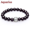 12 Constellation Bracelet 925 Sterling Silver Jewelry Top Quality Red Garnet Health Fashion Bracelet For Women Free Jewelry