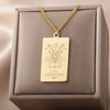 12 Constellation Necklace For Women Stainless Steel Gold  Color Twelve Sign Pendant Necklaces 2023 Trend Aesthetic Jewerly