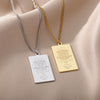 12 Constellation Necklace For Women Stainless Steel Gold  Color Twelve Sign Pendant Necklaces 2023 Trend Aesthetic Jewerly