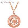12 Constellation Round Scorpio design glittering Necklace gold tone Fashion Jewelry Necklace & Pendants LN453