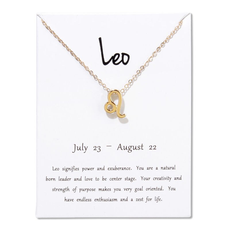 12 Constellations Necklace Pendant Aries Taurus Gemini Cancer Leo Virgo Libra Scorpio Sagittarius Capricorn Aquarius Necklaces