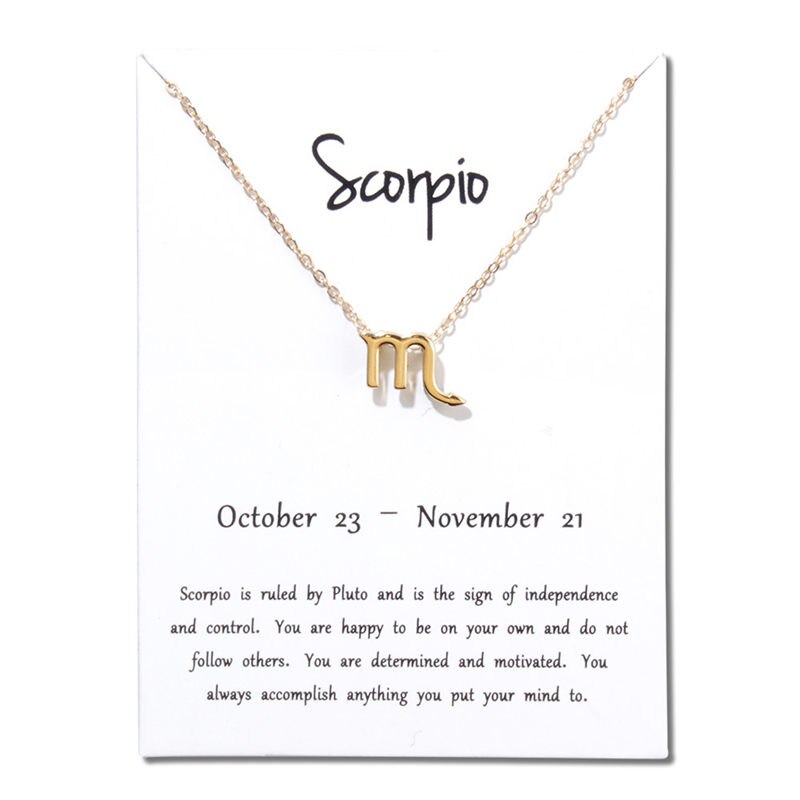 12 Constellations Necklace Pendant Aries Taurus Gemini Cancer Leo Virgo Libra Scorpio Sagittarius Capricorn Aquarius Necklaces