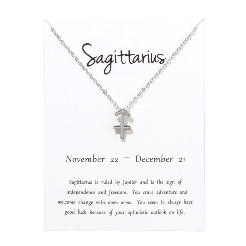 12 Constellations Necklace Pendant Aries Taurus Gemini Cancer Leo Virgo Libra Scorpio Sagittarius Capricorn Aquarius Pisces
