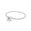 12 Style 925 Sterling Silver Basic Snake Chain Bracelets For Women Crystal Clasp Clip Fit Charms Beads & Pendants For Women