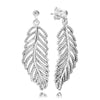 12 Style 925 Sterling Silver Earrings With Crystal Heart Star Flower Earrings Leaf Wind For Women Wedding Jewelry