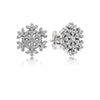 12 Style 925 Sterling Silver Earrings With Crystal Heart Star Flower Earrings Leaf Wind For Women Wedding Jewelry