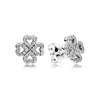 12 Style 925 Sterling Silver Earrings With Crystal Heart Star Flower Earrings Pearl For Women Wedding Jewelry