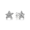 12 Style 925 Sterling Silver Earrings With Crystal Heart Star Flower Earrings Starfish Wind For Women Wedding Jewelry