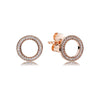 12 Style 925 Sterling Silver Rose Gold/Gold Earrings With Crystal Heart Star Flower Earrings For Women Wedding Jewelry