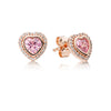 12 Style 925 Sterling Silver Rose Gold/Gold Earrings With Crystal Heart Star Flower Earrings For Women Wedding Jewelry