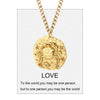 12 Zodiac Constellation Necklace for Women Gold Amulet Vintage Coin Woman's Pendant Copper Pave CZ Trendy Punk Collars friend