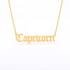 12 Zodiac Necklace for Women Gemini Taurus Aries Leo Aquarius Necklaces Stainless Steel Constellation Jewelry Gift Collier Femme