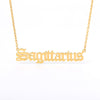 12 Zodiac Necklace for Women Gemini Taurus Aries Leo Aquarius Necklaces Stainless Steel Constellation Jewelry Gift Collier Femme