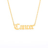 12 Zodiac Necklace for Women Gemini Taurus Aries Leo Aquarius Necklaces Stainless Steel Constellation Jewelry Gift Collier Femme