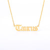 12 Zodiac Necklace for Women Gemini Taurus Aries Leo Aquarius Necklaces Stainless Steel Constellation Jewelry Gift Collier Femme