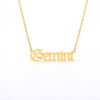 12 Zodiac Necklace for Women Gemini Taurus Aries Leo Aquarius Necklaces Stainless Steel Constellation Jewelry Gift Collier Femme