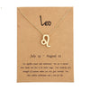 12 Zodiac Sign Necklaces with Gift card constellations Pendant Gold chains choker For women  Jewelry