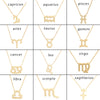 12 Zodiac Sign Necklaces with Gift card constellations Pendant Gold chains choker For women  Jewelry