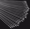 12 pcs   Width 1.2mm Length 40-60cm DIY Snake Chain Charms Link Necklace with Lobster Clasps for Jewelry Making