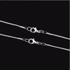 12 pcs   Width 1.2mm Length 40-60cm DIY Snake Chain Charms Link Necklace with Lobster Clasps for Jewelry Making