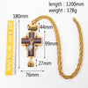 120CM long chain religious chest necklace with box Cross Crucifix Religious Icon necklace Orthodox Tradition Priests Pendant