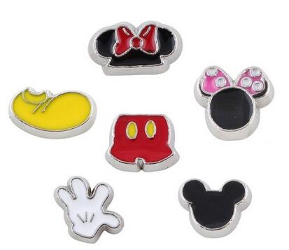 20PCS-lot-Mickey-Series-Floating-Locket-Charms-Fit-For-Magnetic-Memory-Floating-Locket-Jewelrys-Making