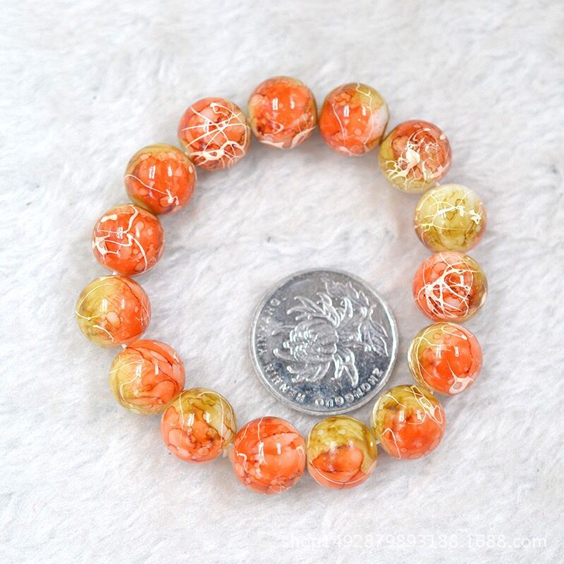 12MM Agate Crystal Bracelet Paint Color Bracelet Real Pearl Bracelet Unisex Amethyst Rose Quartz Tiger Eye Lapis Lazuli Agate