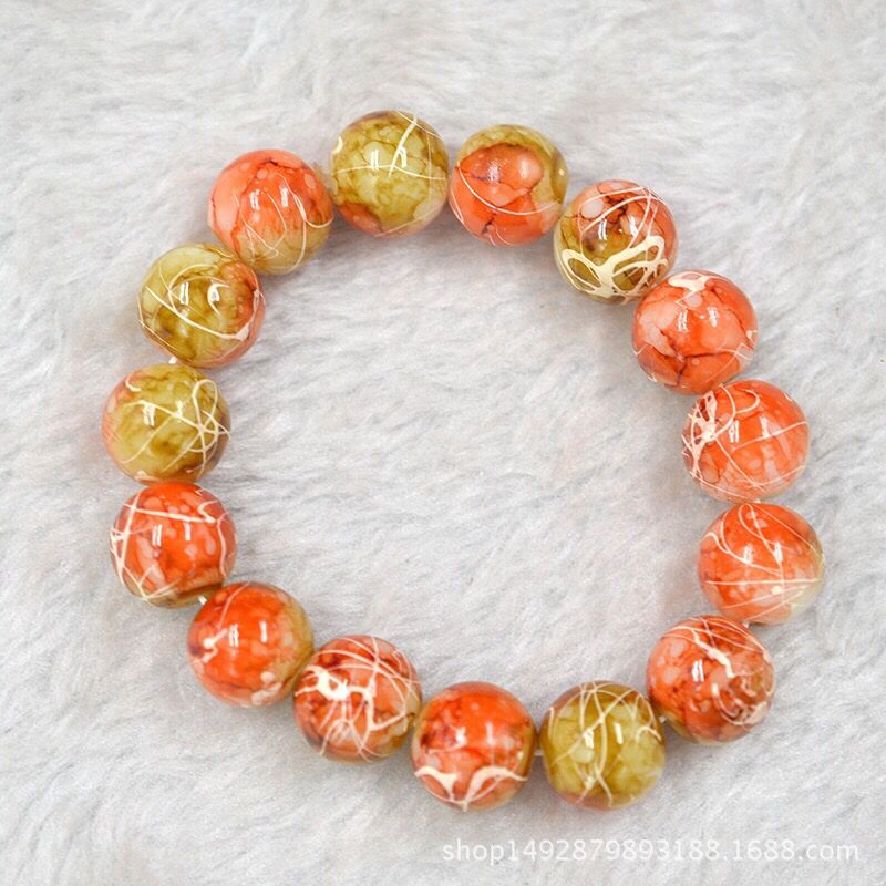 12MM Agate Crystal Bracelet Paint Color Bracelet Real Pearl Bracelet Unisex Amethyst Rose Quartz Tiger Eye Lapis Lazuli Agate