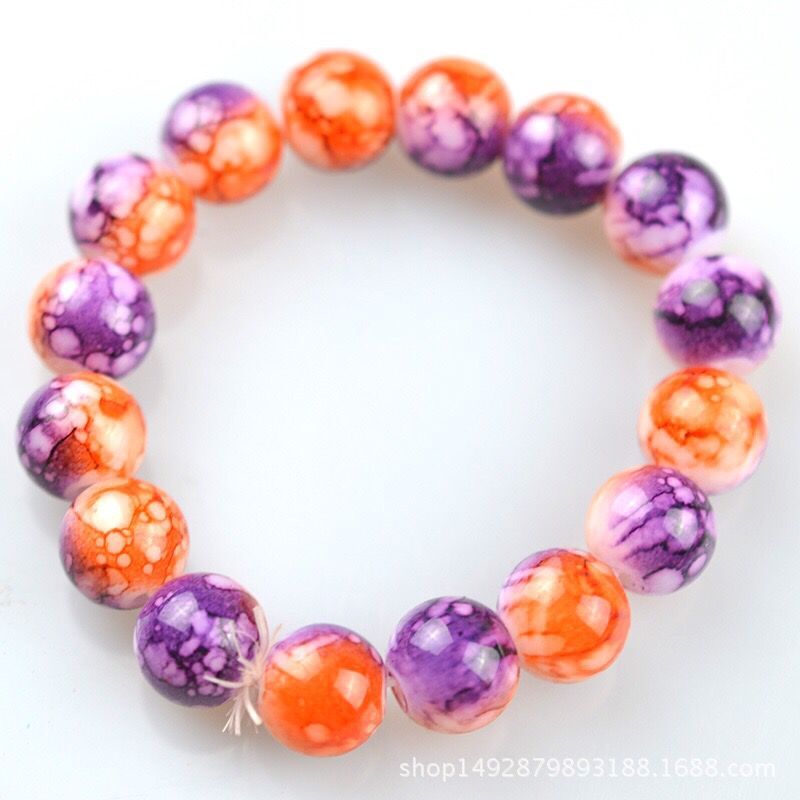 12MM Agate Crystal Bracelet Paint Color Bracelet Real Pearl Bracelet Unisex Amethyst Rose Quartz Tiger Eye Lapis Lazuli Agate