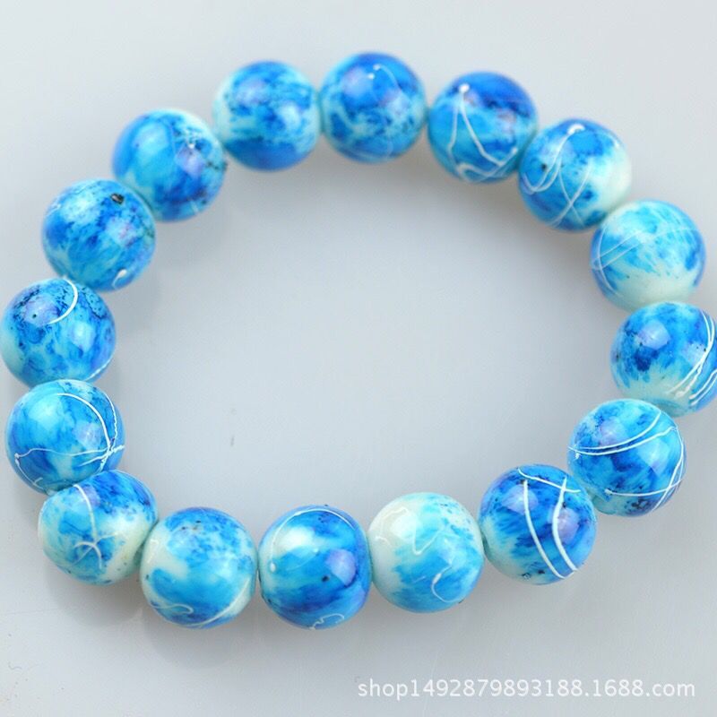12MM Agate Crystal Bracelet Paint Color Bracelet Real Pearl Bracelet Unisex Amethyst Rose Quartz Tiger Eye Lapis Lazuli Agate