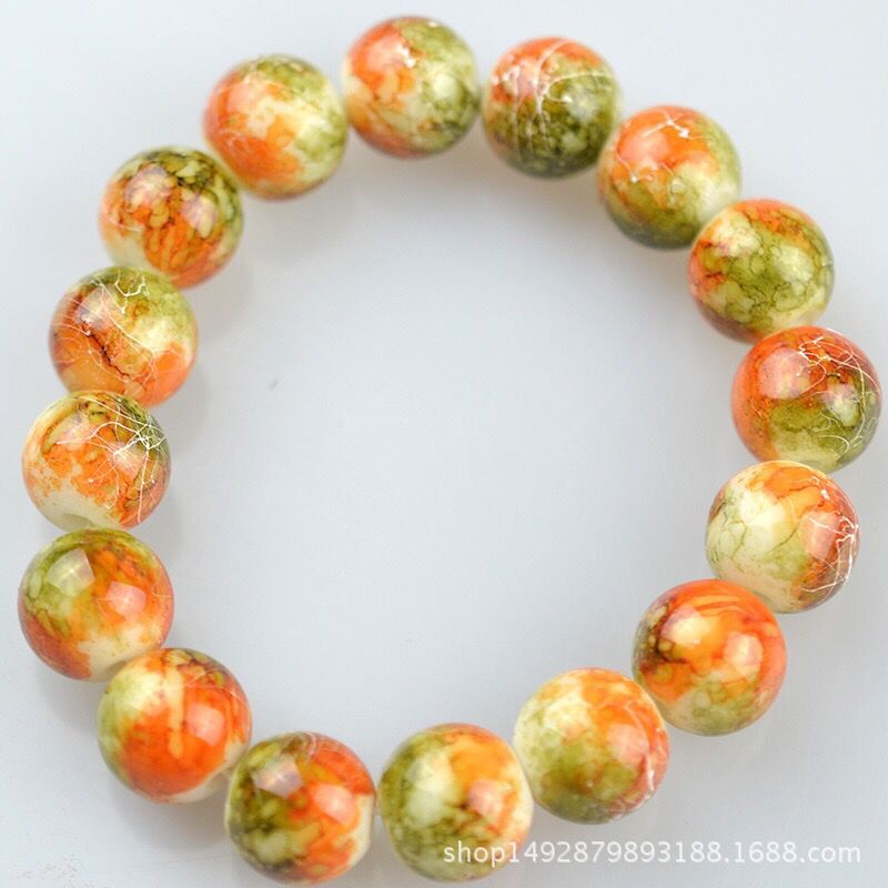 12MM Agate Crystal Bracelet Paint Color Bracelet Real Pearl Bracelet Unisex Amethyst Rose Quartz Tiger Eye Lapis Lazuli Agate