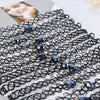 12PCS/SET Fishline Tattoo Black Chokers Necklace Vintage Stretch Henna Gothic Punk Elastic Hollow Chocker Women Jewelry