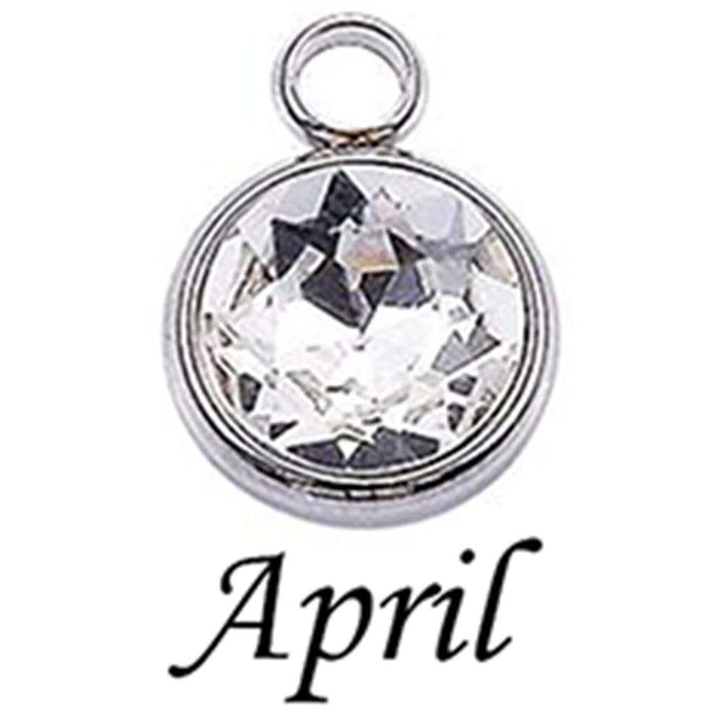 12Pcs/Lot Alloy 8mm Colorful Crystal Birthstone Charms Accessories For Necklace Bracelet Jewelry Making