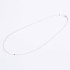 12Pcs/Lot Gold Rhodium Silver Color 40cm 1.6mm Rectangle Bamboo Chains Necklace For Women