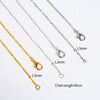 12Pcs/Lot Gold Silver Color 40cm Flat Cross O-Chains For Women Simple Necklace Jewelry