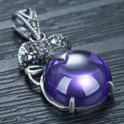 12mm Silver Garnet Necklaces For Women 12x20mm Necklaces & Pendants Jewelry Making Natural Stone Vintage Necklace Men