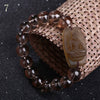 12mm beads 23cm Citrine Bracelets Buddha Brand Patron Natural Stone Yellow Crystal Women Jewelry Men Carved Lucky Healing Reiki