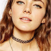 12pcs lot Vintage Stretch Tattoo Choker Necklaces for Women Girls  Punk Retro Gothic Elastic Pendants Necklace